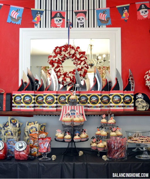 Pirate Party Dessert Table/Feature Wall - Balancing Home