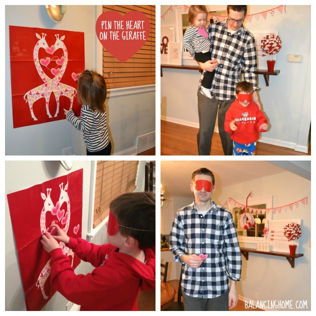 Valentine's Day Family Style- Pin the Heart on the Giraffe