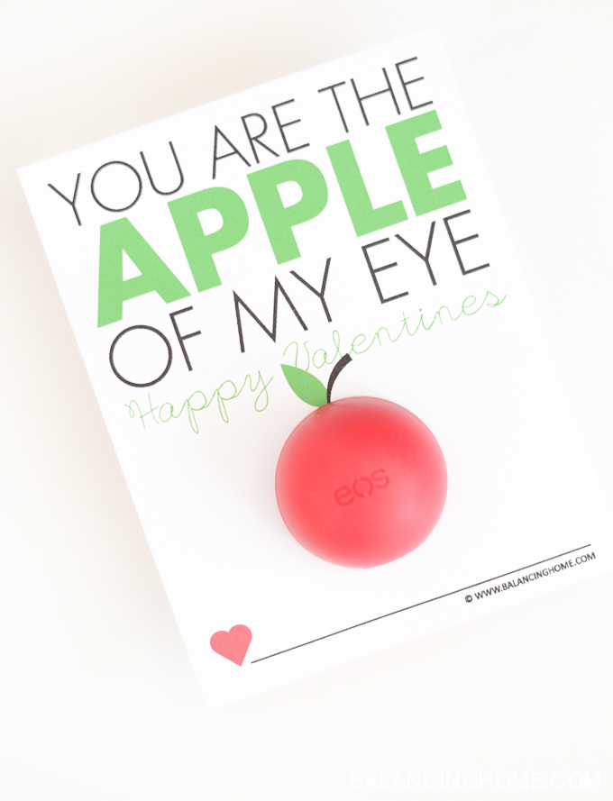 Apple Of My Eye Eos Printable Valentine Balancing Home
