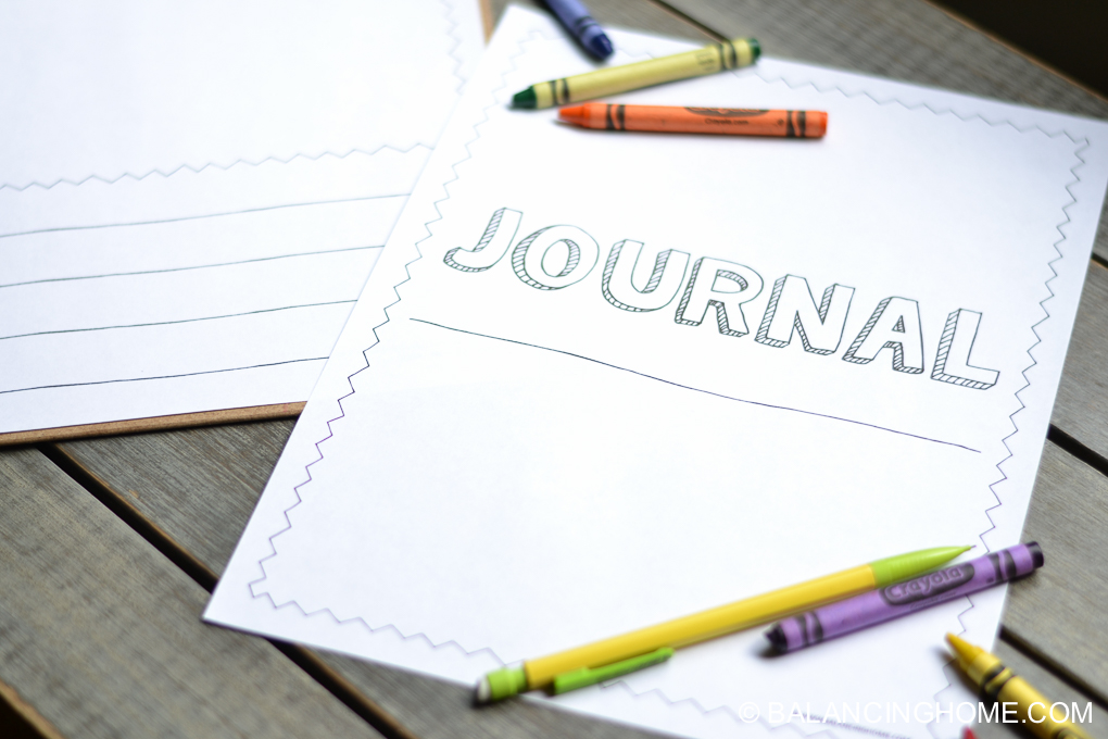Kid Journal Pages Printable - Balancing Home