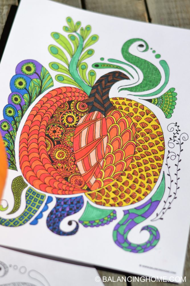 Download pumpkin-halloween-fall-doodle-coloring-sheet-1 - Balancing Home