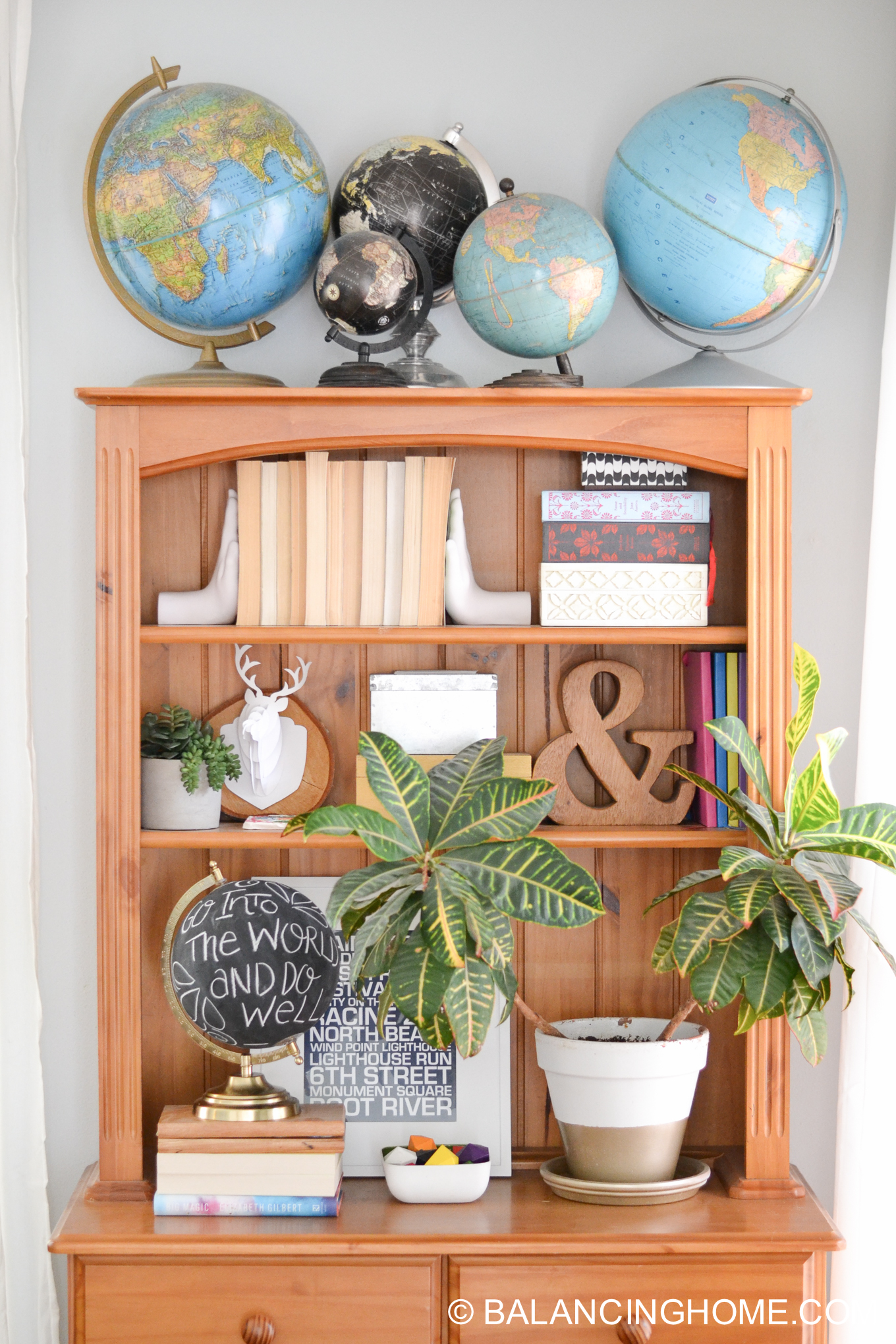 bookshelf globes and plans-4