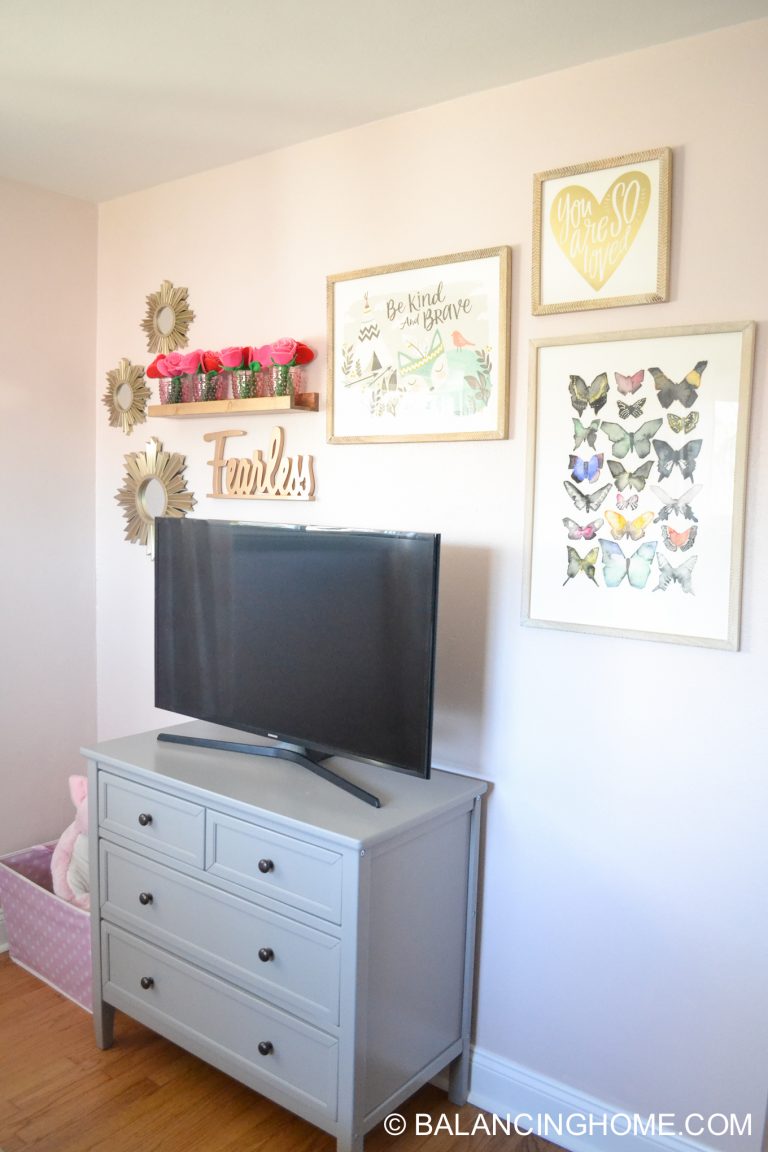 Girl Bedroom Makeover - Woodland Forest Decorating Ideas - Balancing Home