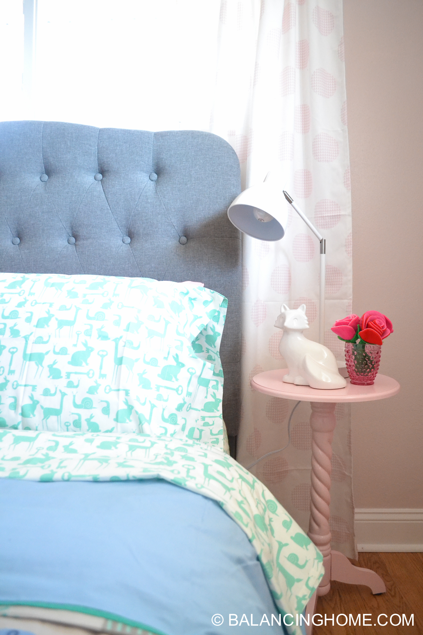 Girl Bedroom Decorating Ideas Moodboard woodland forest folktale, gray, pink, mint, mint, periwinkle